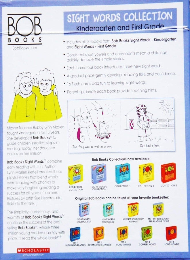 سكولاستيك مجموعة كتب الكلمات البصرية من SCHOLASTIC BOB [رياض الأطفال والصف الأول] - Image 2